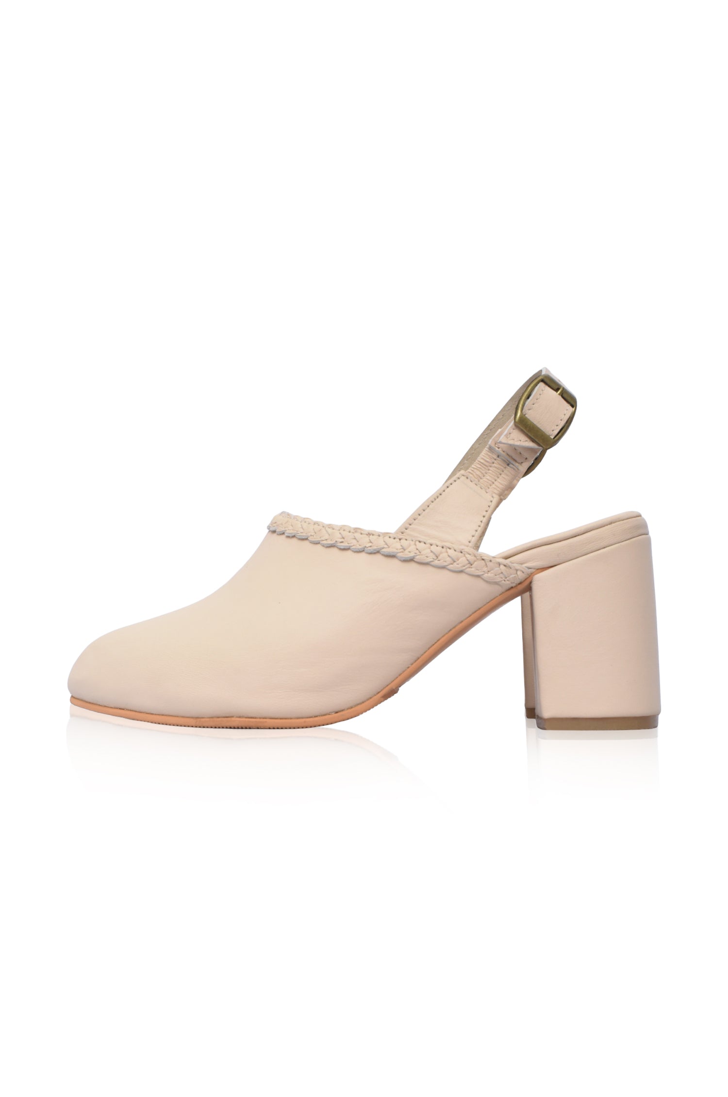 Savage Leather Slingback Heels-8