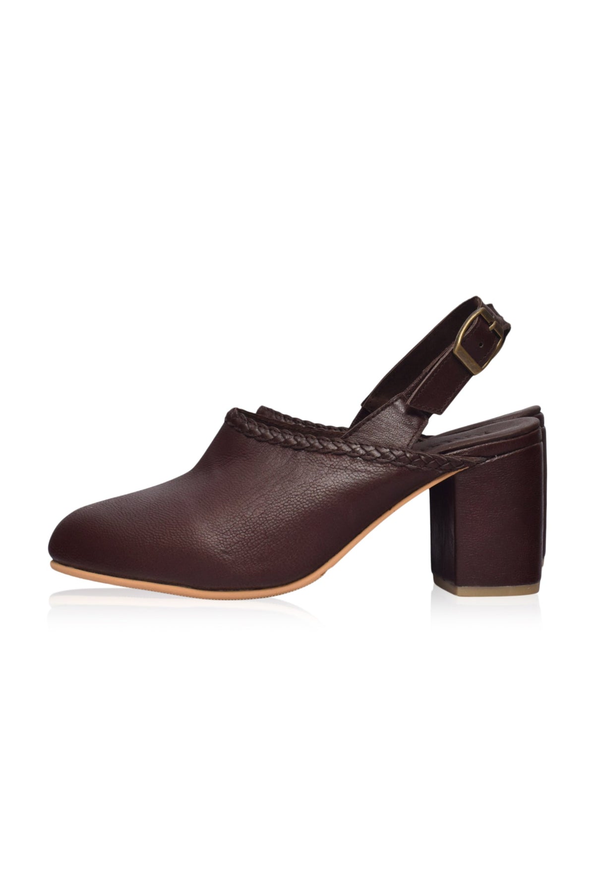 Savage Leather Slingback Heels-7