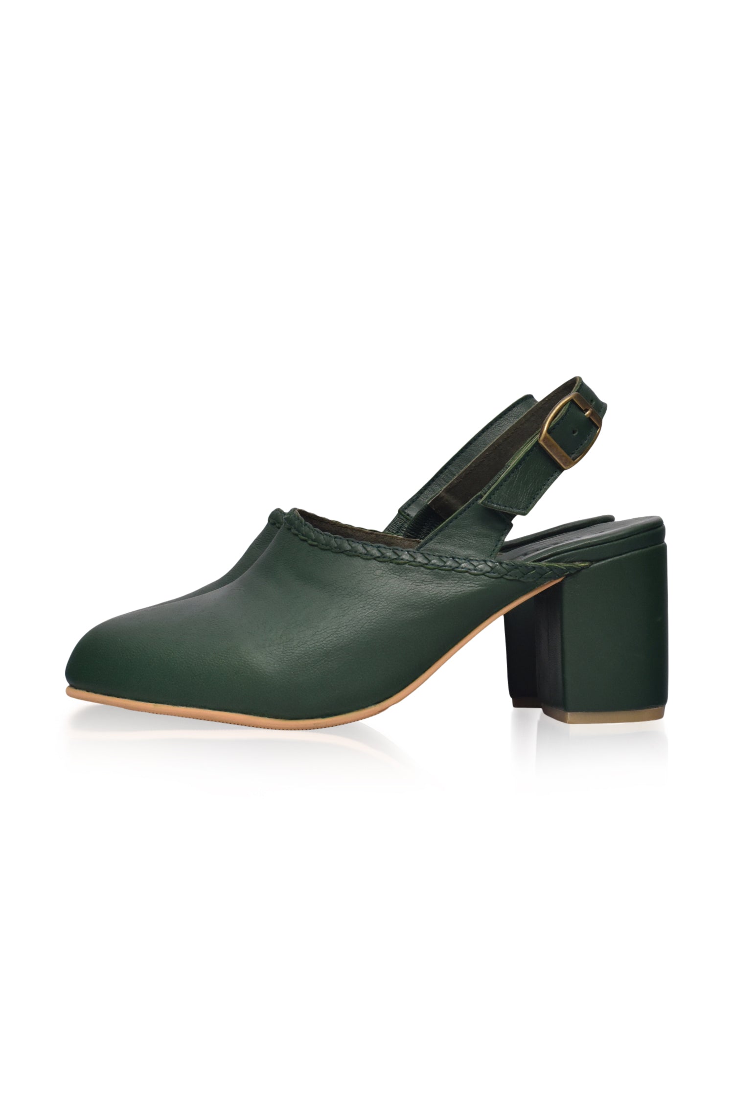 Savage Leather Slingback Heels-8