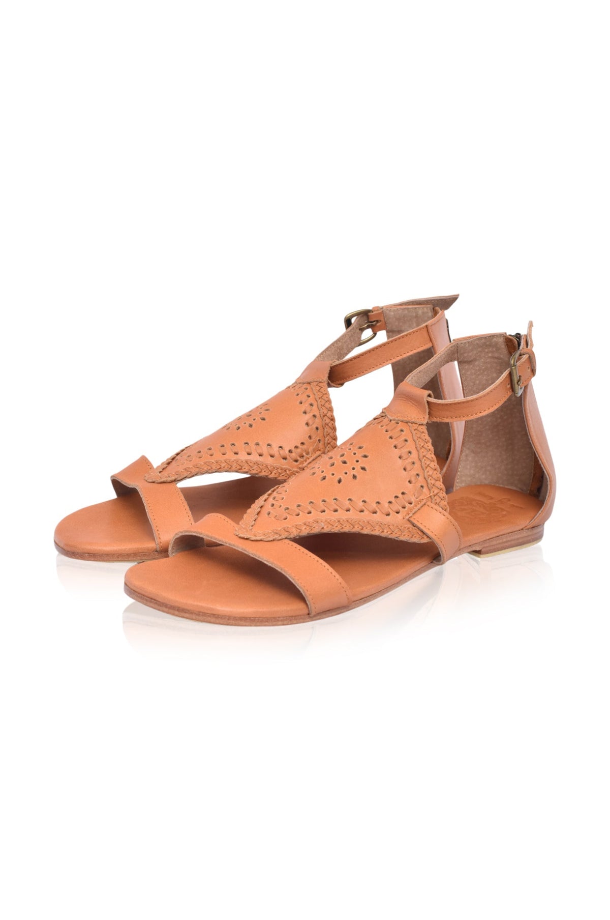 Savannah Braided Leather Sandals-3