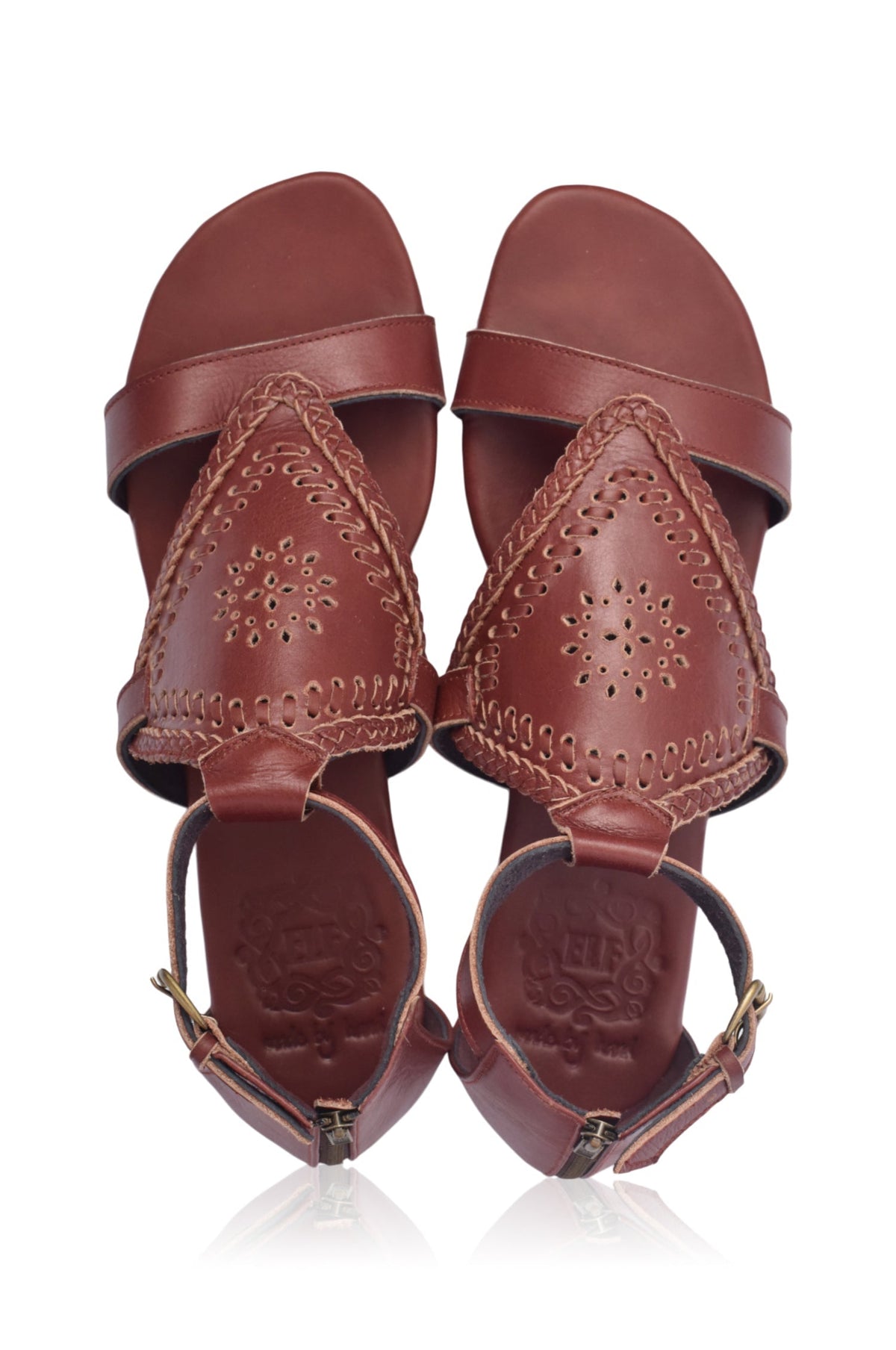 Savannah Braided Leather Sandals-5