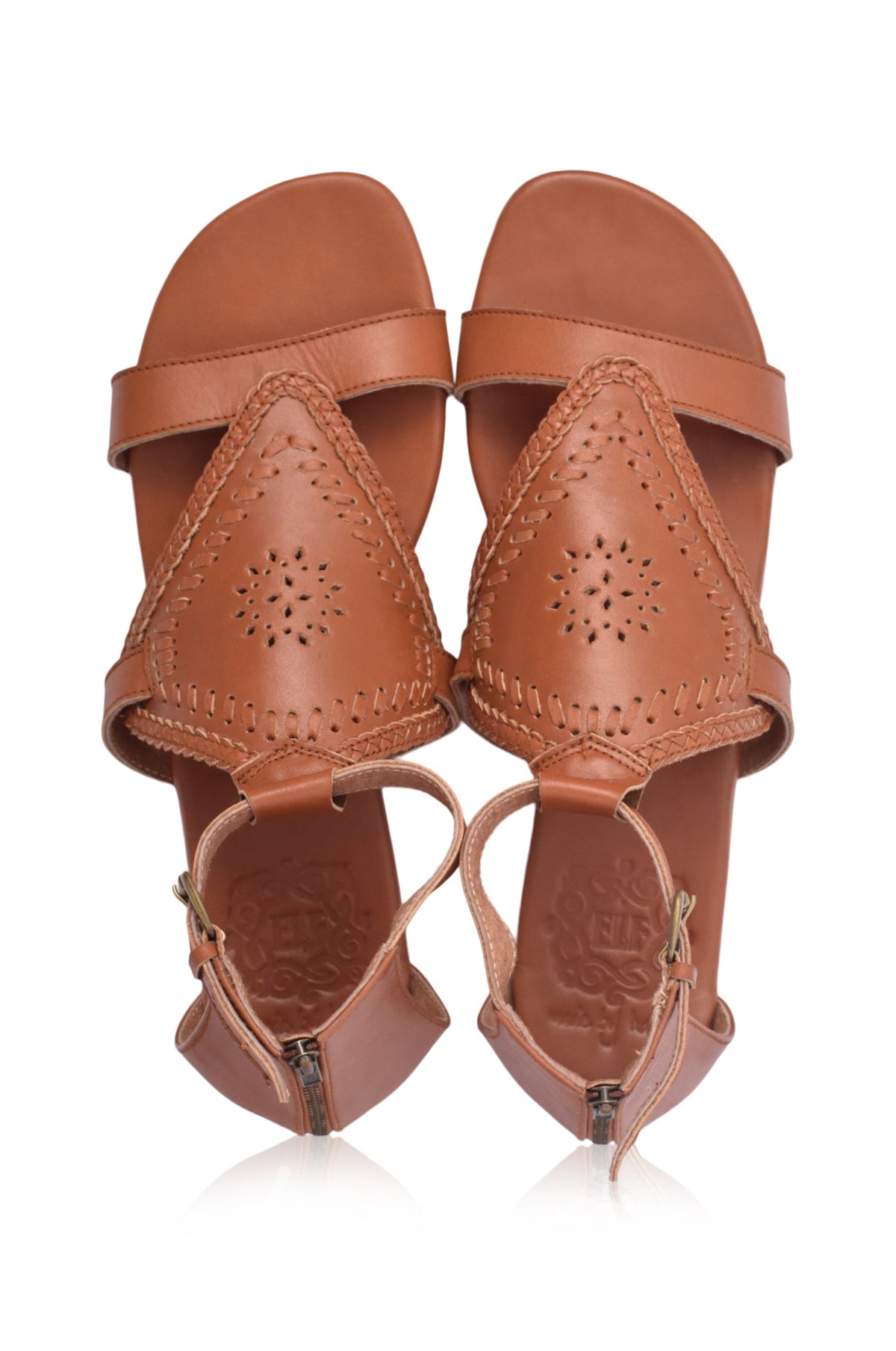 Savannah Braided Leather Sandals-4