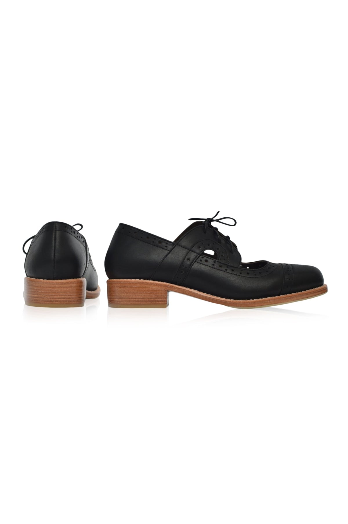 Scandinavia Leather Oxfords (Sz. 4 & 5)-4