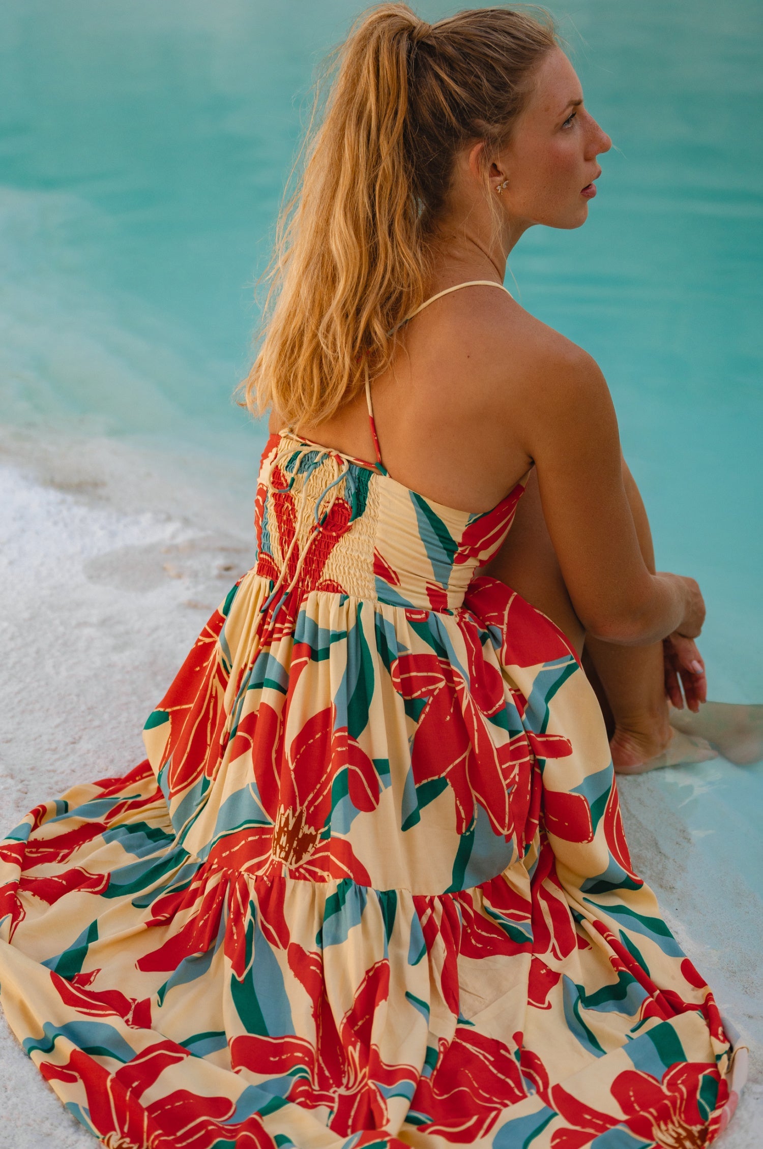 Sea Dreamer Strappy Midi Dress-4