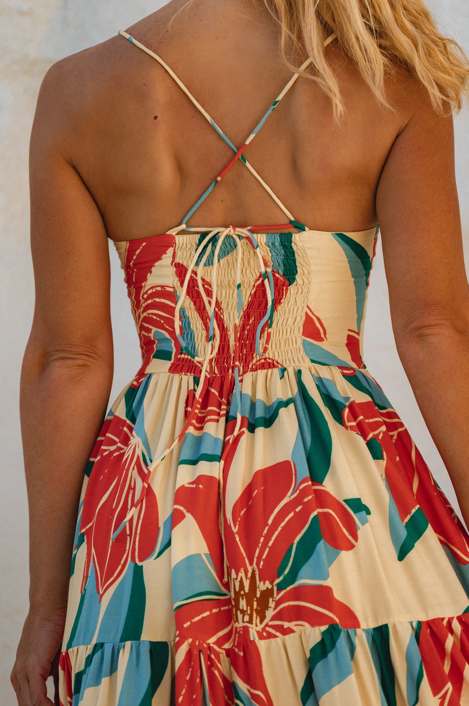 Sea Dreamer Strappy Midi Dress-2