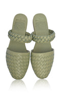 Sea Escape Woven Leather Slide Sandals-1