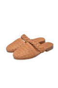 Sea Escape Woven Leather Slide Sandals-1