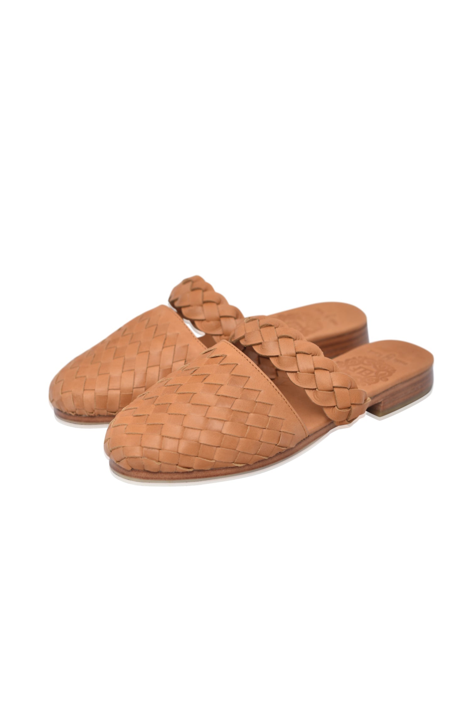 Sea Escape Woven Leather Slide Sandals-1