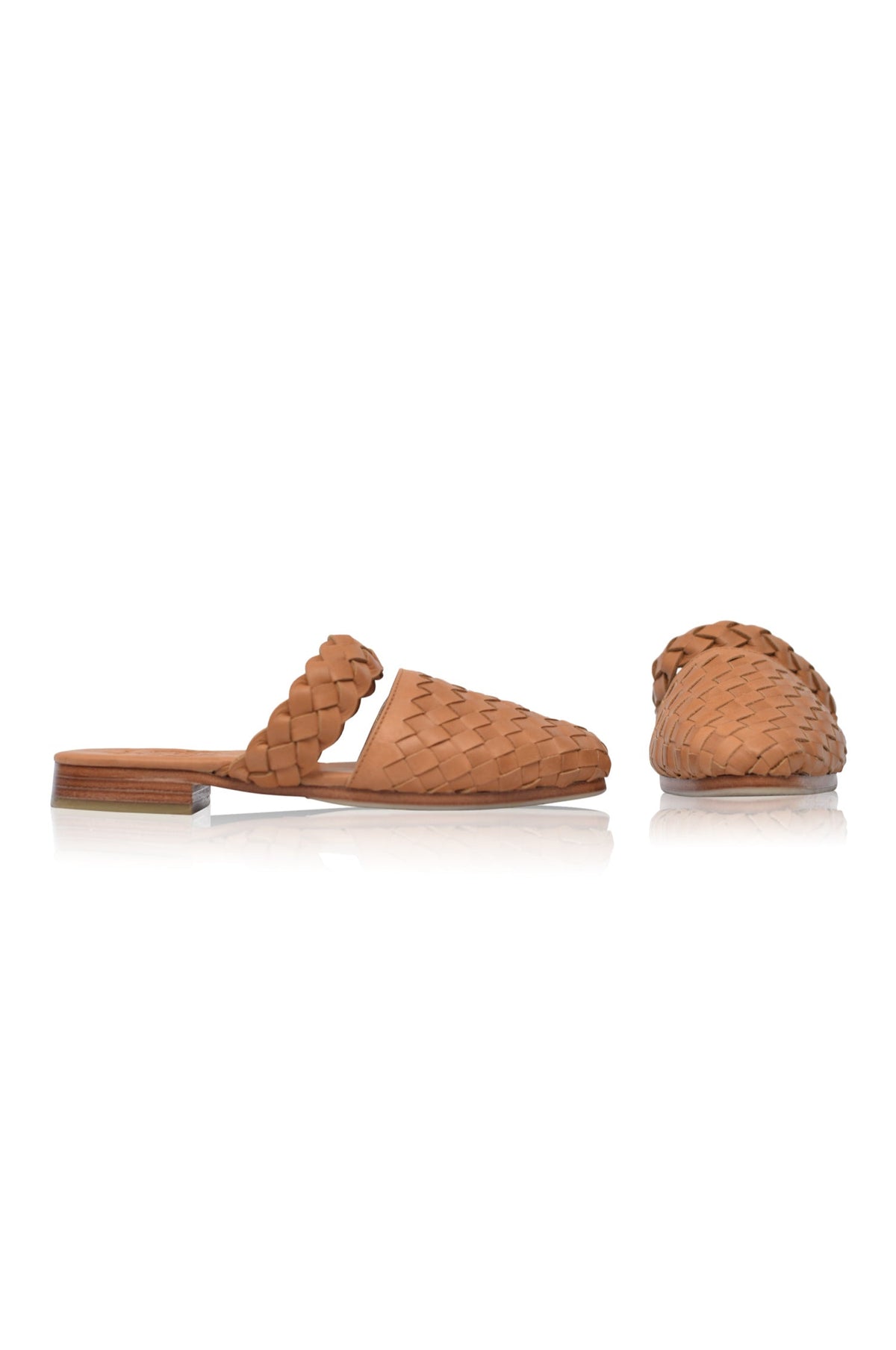 Sea Escape Woven Leather Slide Sandals-3