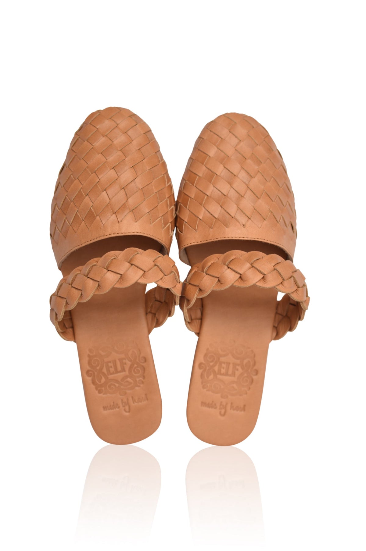 Sea Escape Woven Leather Slide Sandals-4