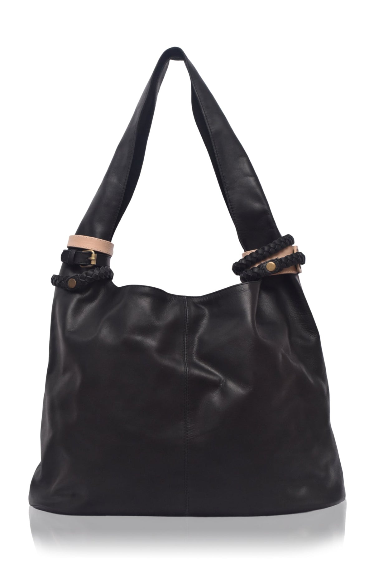 Serendipity Slouchy Leather Tote Bag-5