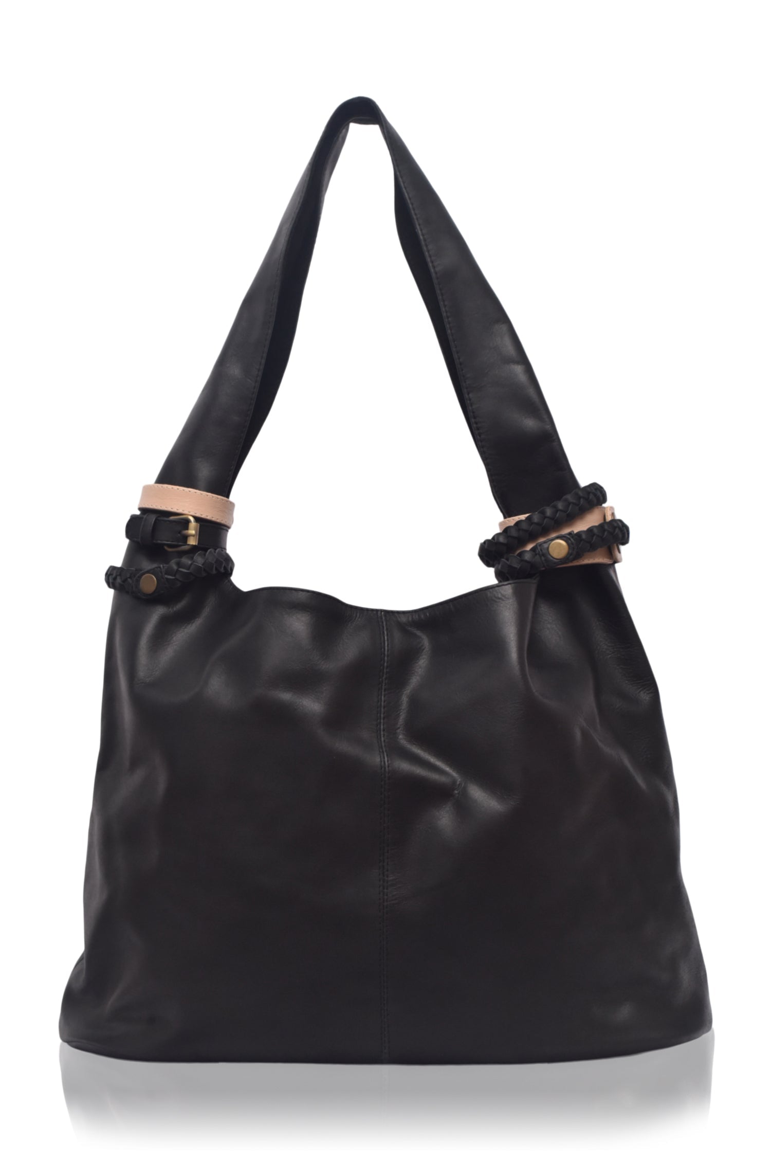Serendipity Slouchy Leather Tote Bag-4