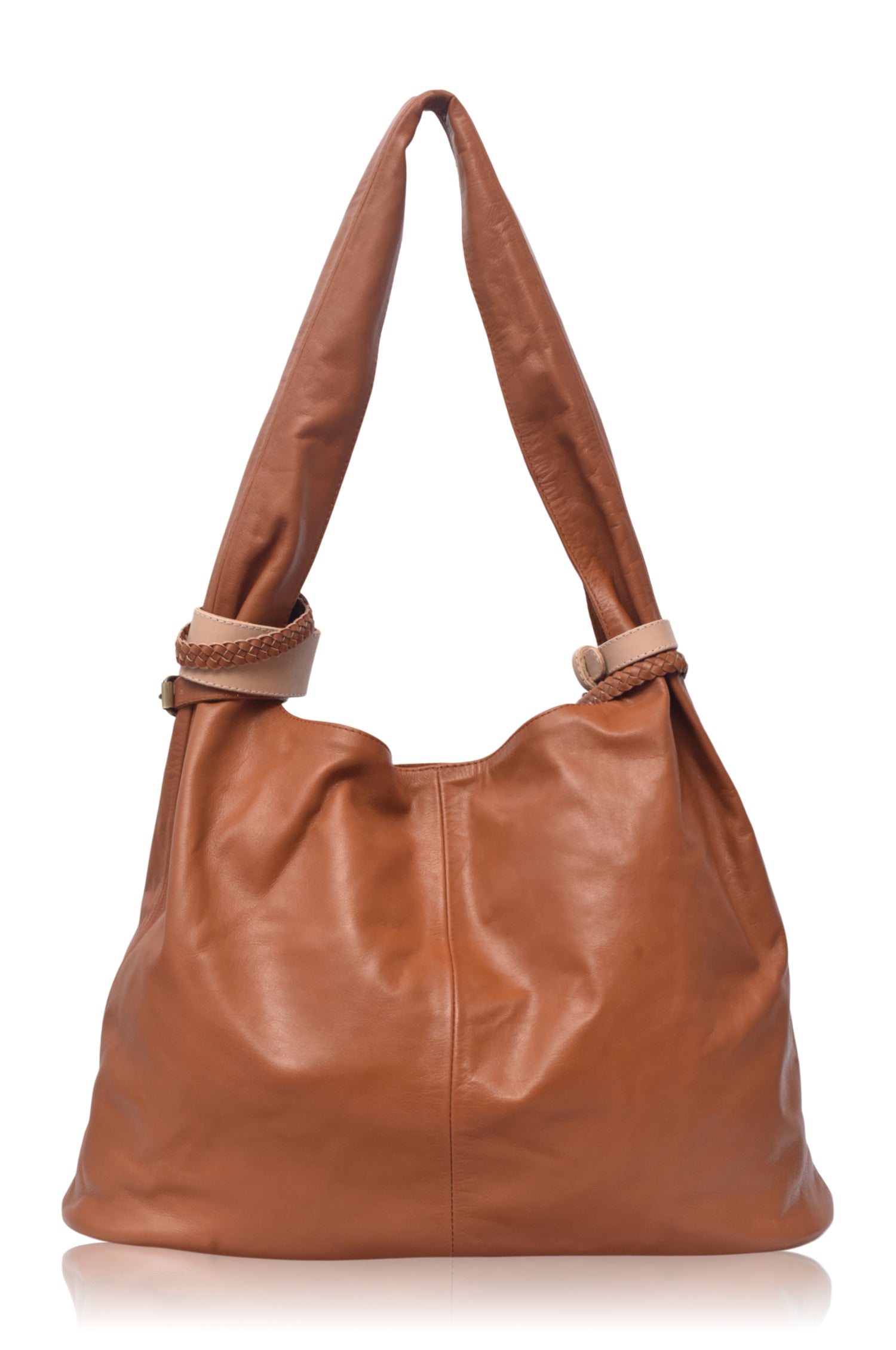 Serendipity Slouchy Leather Tote Bag-4