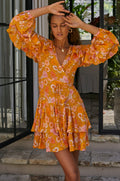 Shayla Ruffle Wrap Mini Dress (Sale)-0