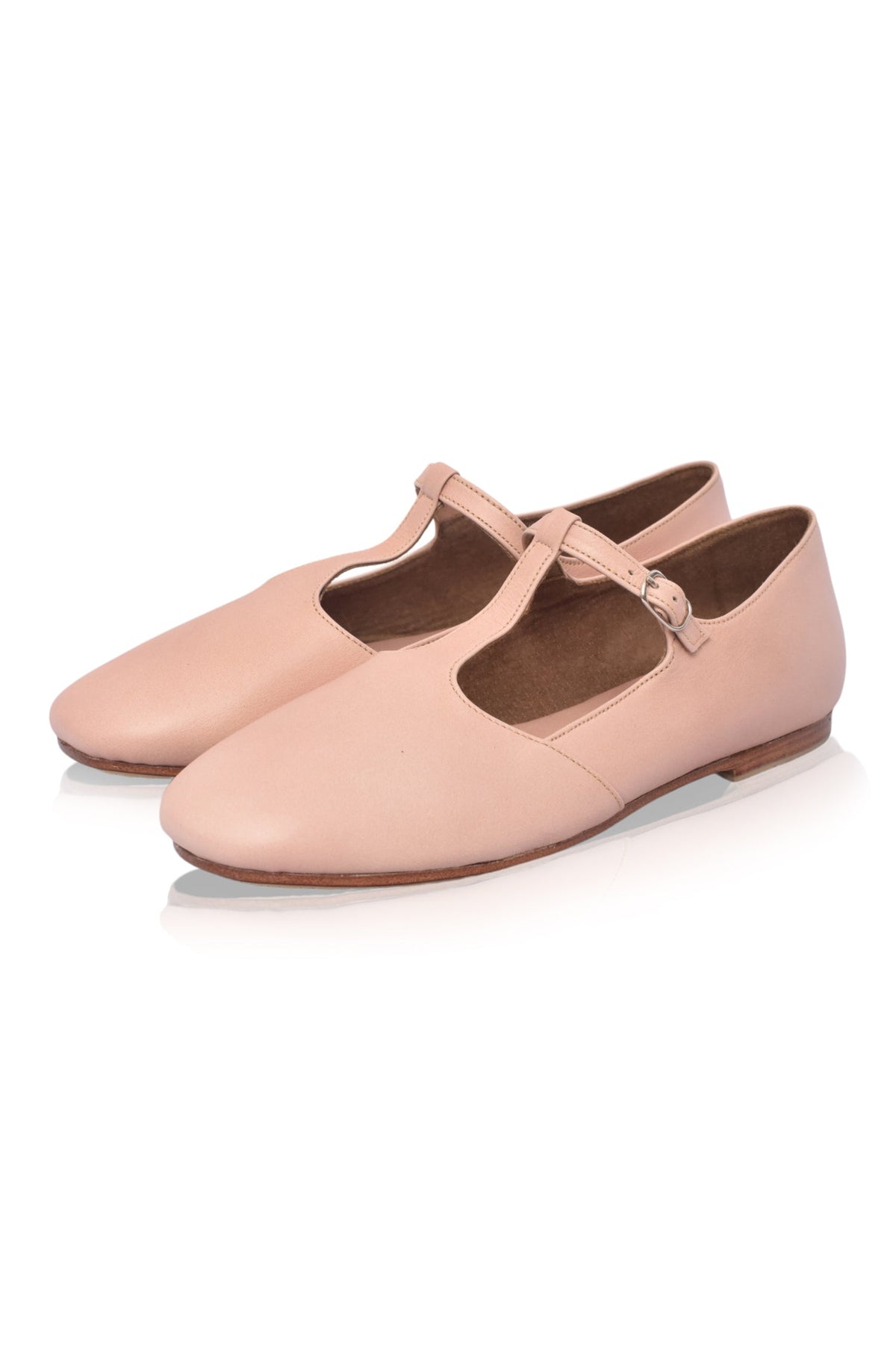 Simplicity Round Toe T-Strap Flats-2