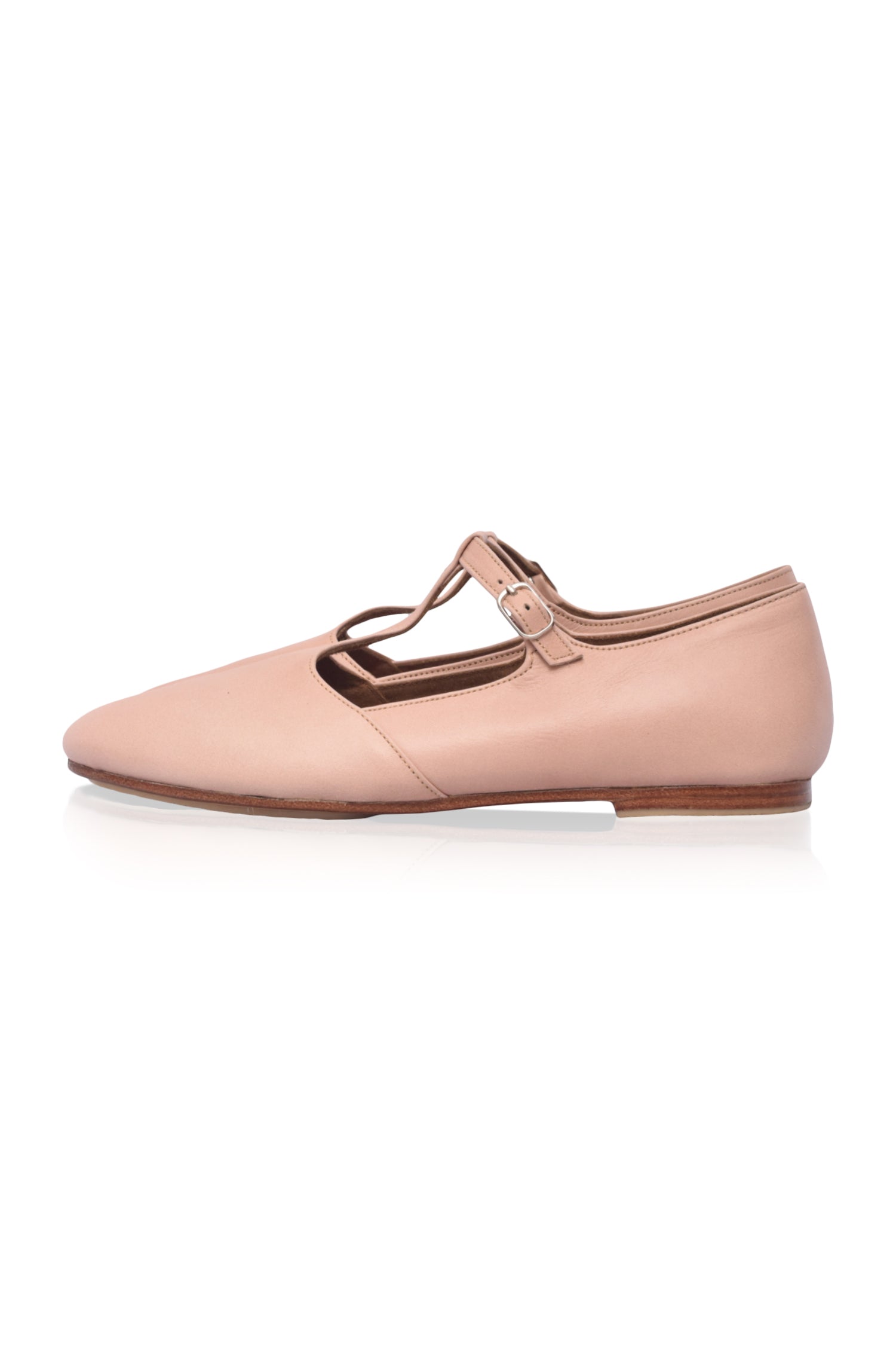 Simplicity Round Toe T-Strap Flats-5