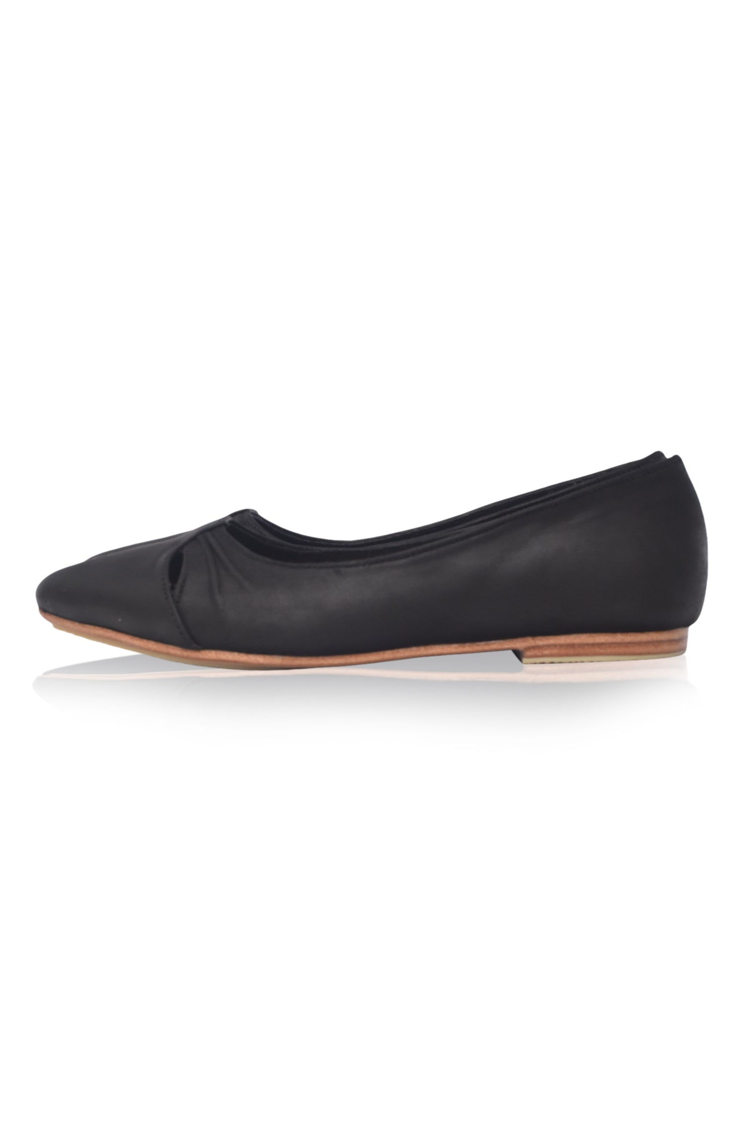 Siren Pointed Toe Leather Flats-5