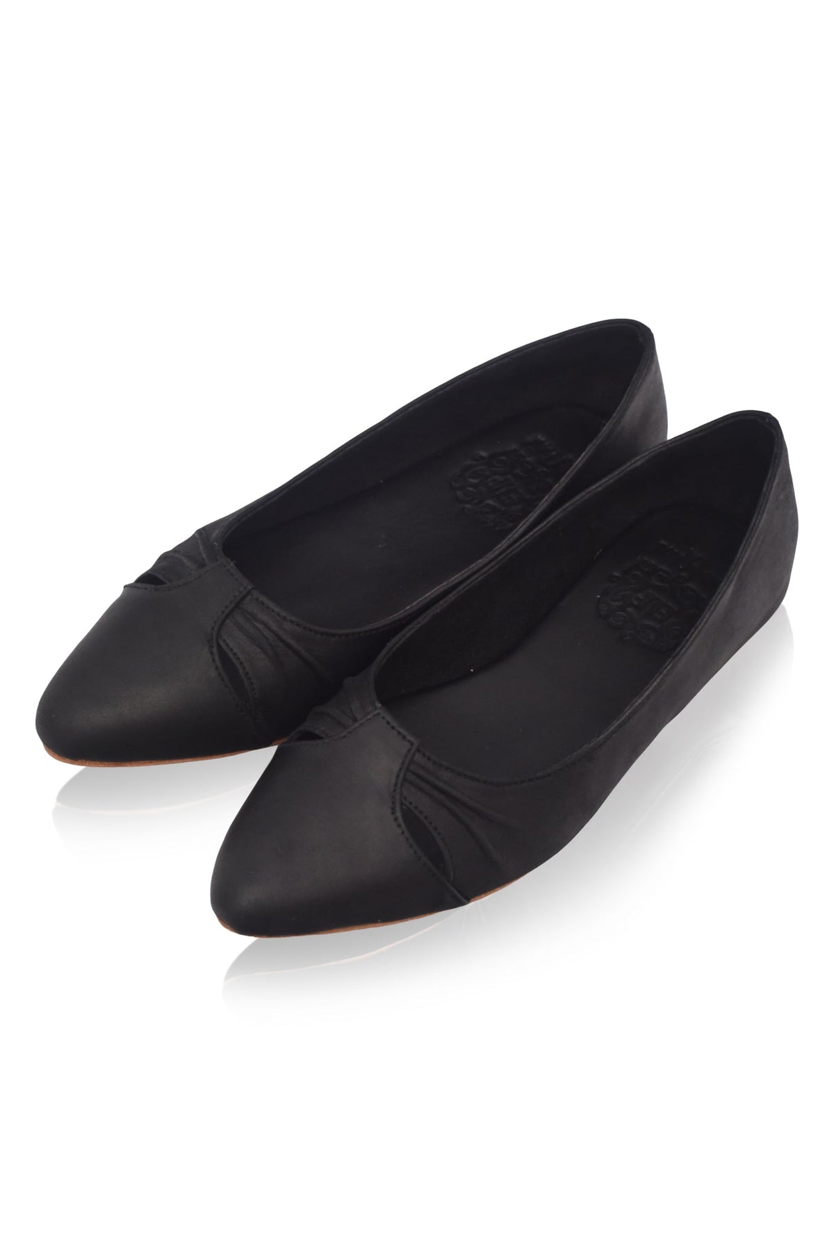 Siren Pointed Toe Leather Flats-3