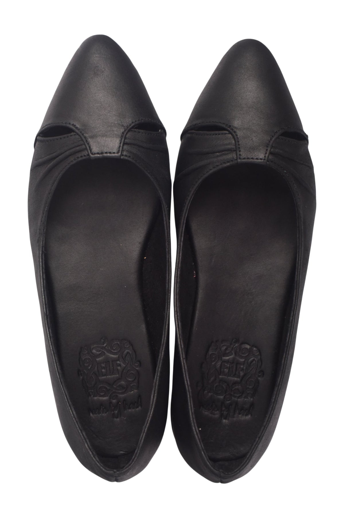 Siren Pointed Toe Leather Flats-4