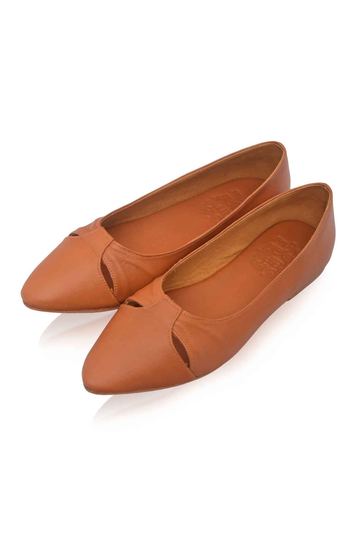 Siren Pointed Toe Leather Flats-2