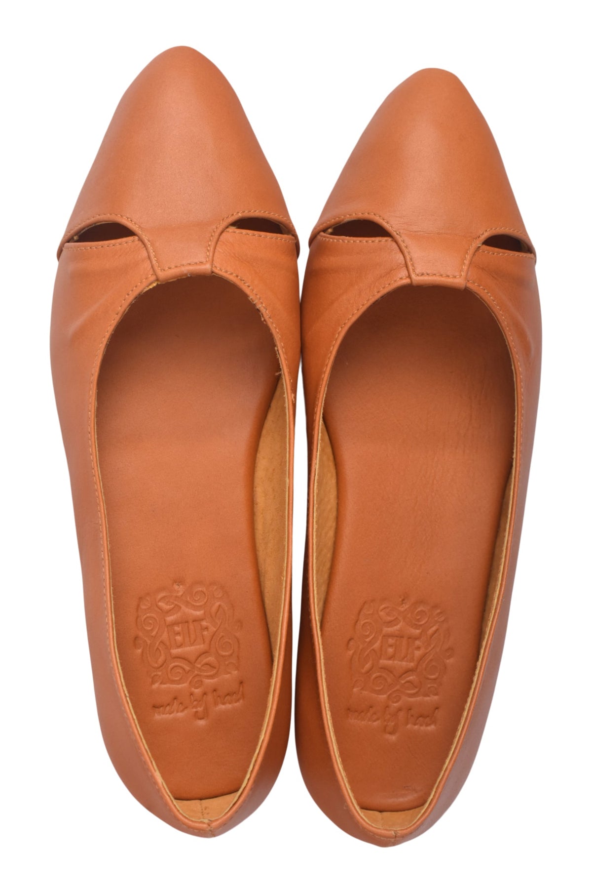 Siren Pointed Toe Leather Flats-4