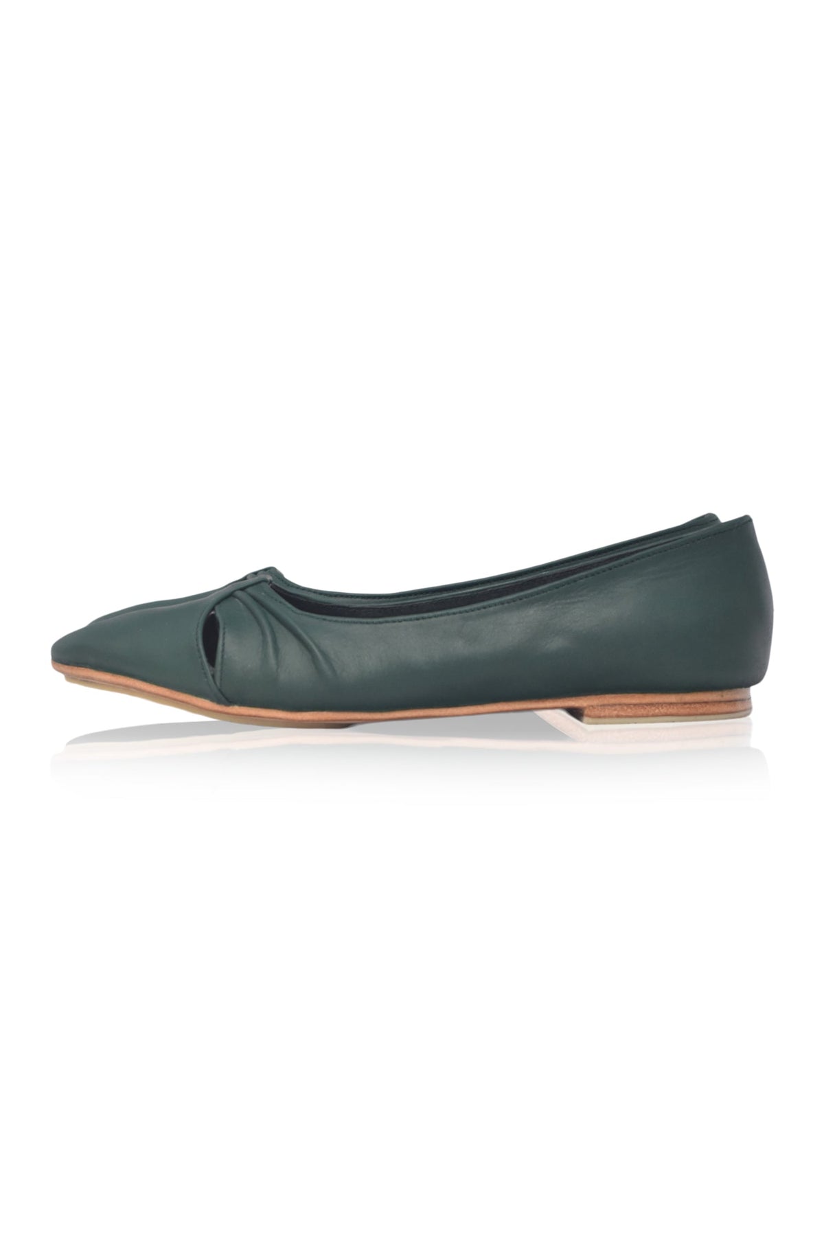 Siren Pointed Toe Leather Flats-6
