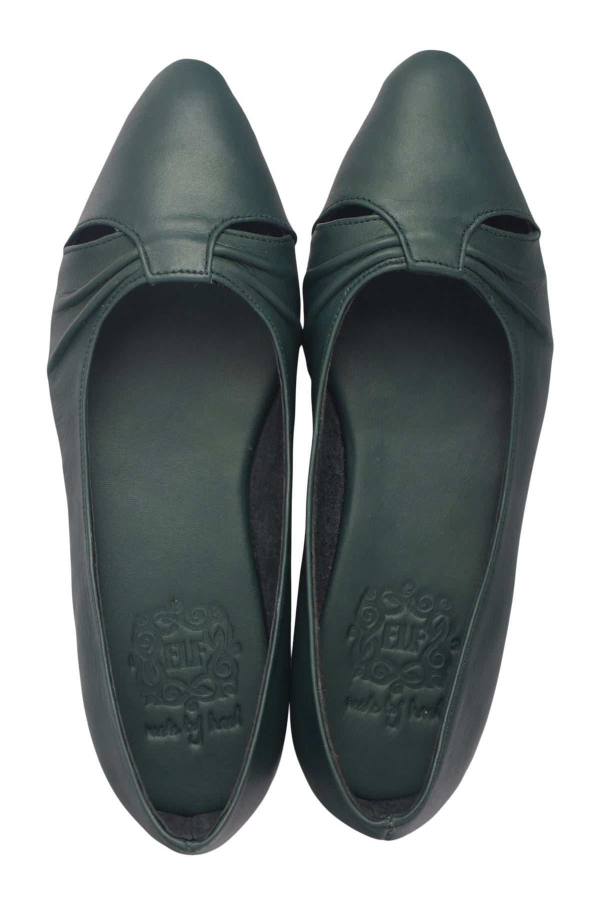 Siren Pointed Toe Leather Flats-4