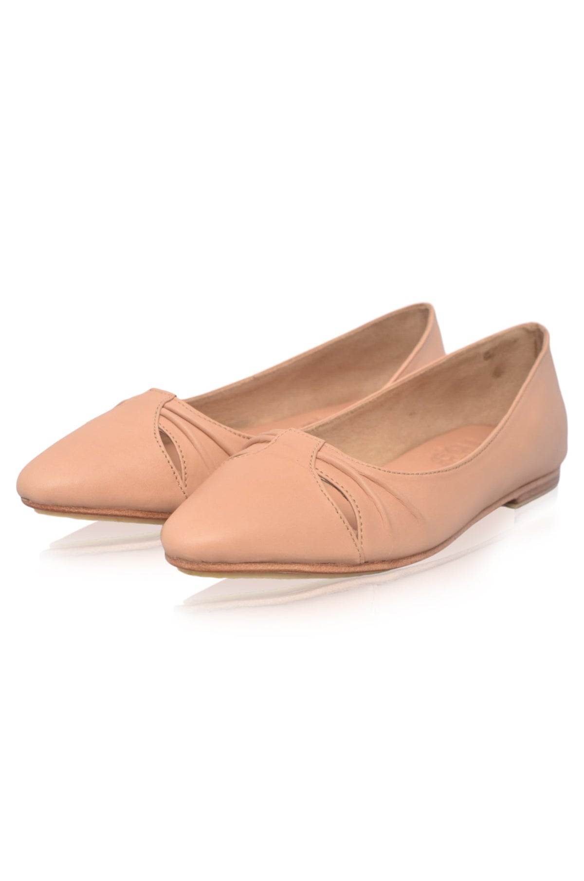 Siren Pointed Toe Leather Flats-2