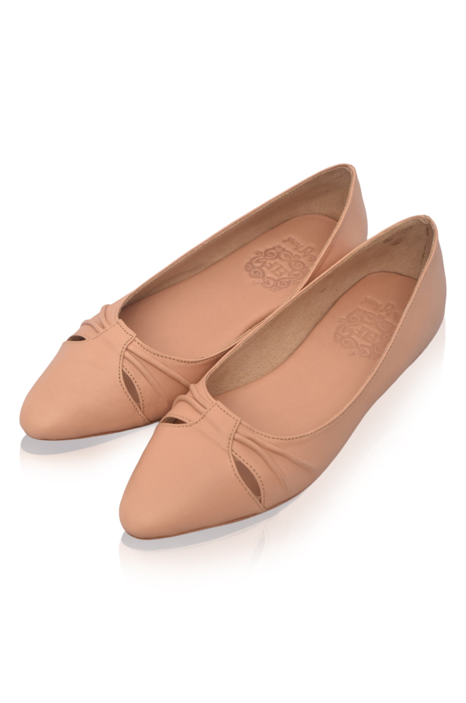 Siren Pointed Toe Leather Flats-3