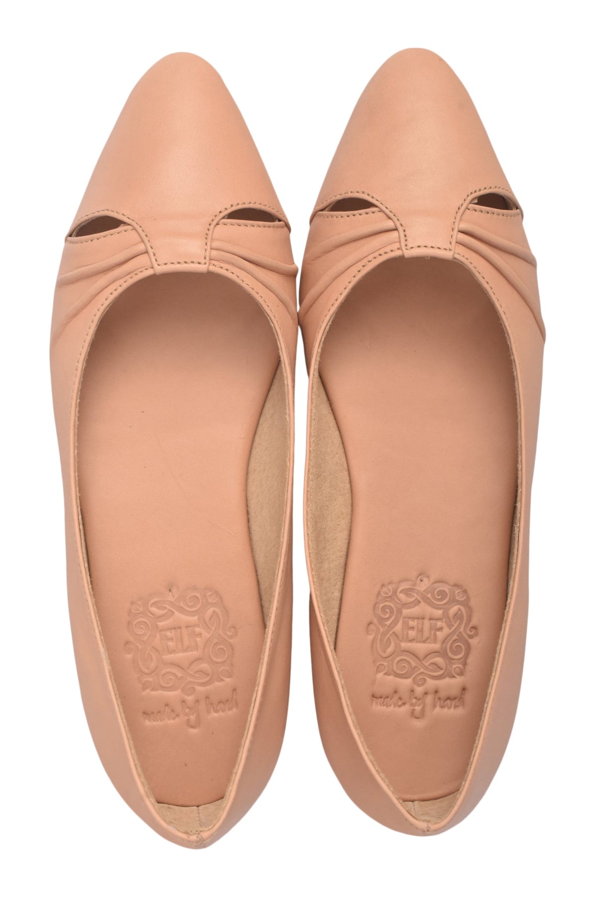 Siren Pointed Toe Leather Flats-4