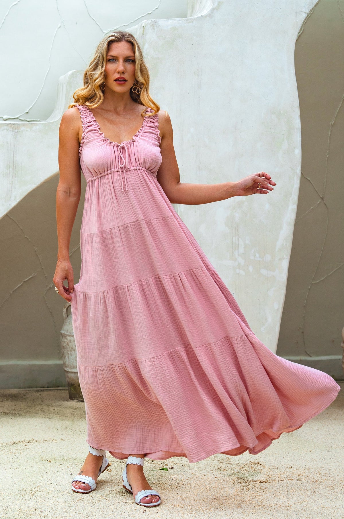 Soft Love Cotton Maxi Dress-2