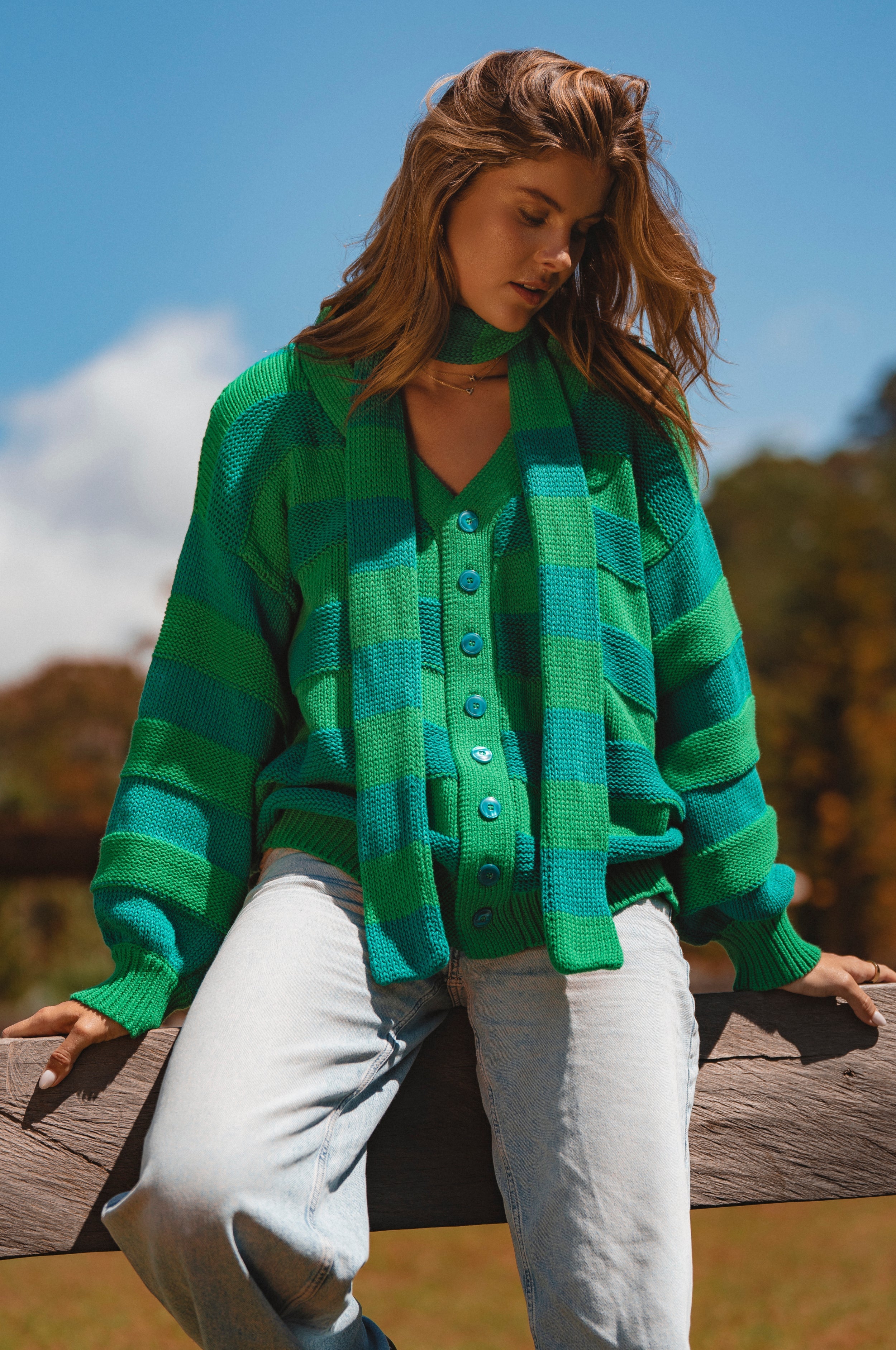 Soft Wind Oversized Button Down Cardigan-0