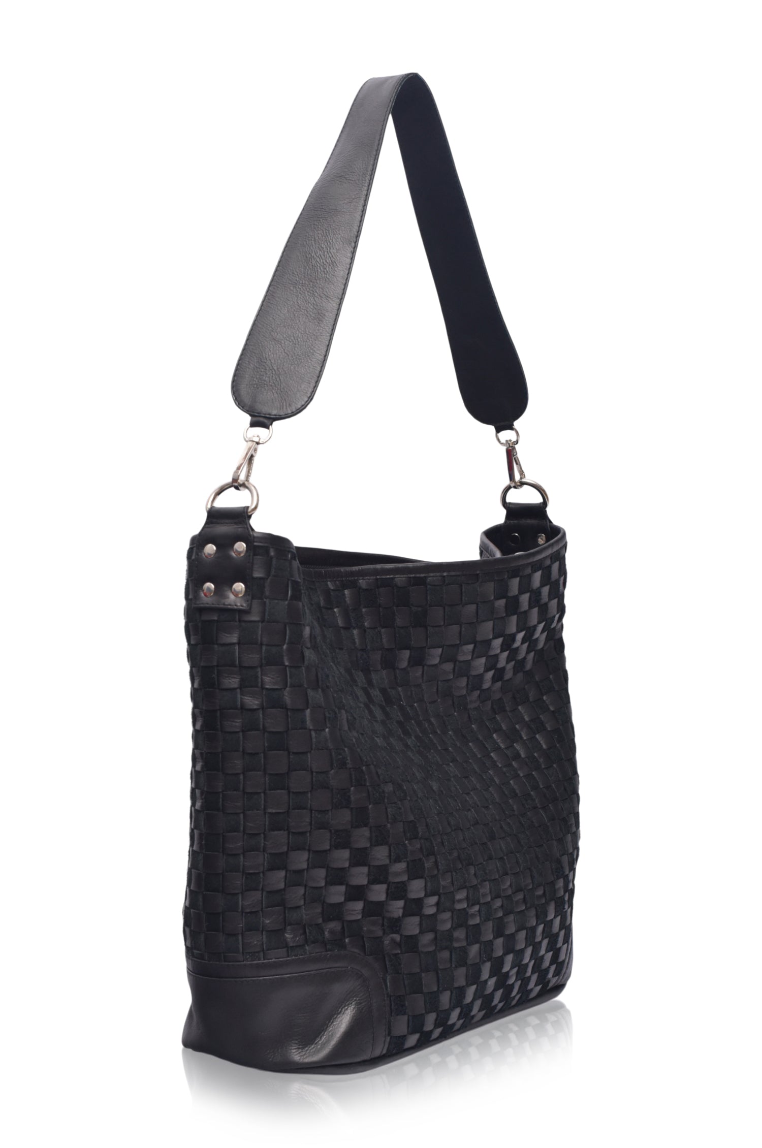 Soho Lane Woven Leather Shoulder Bag-2