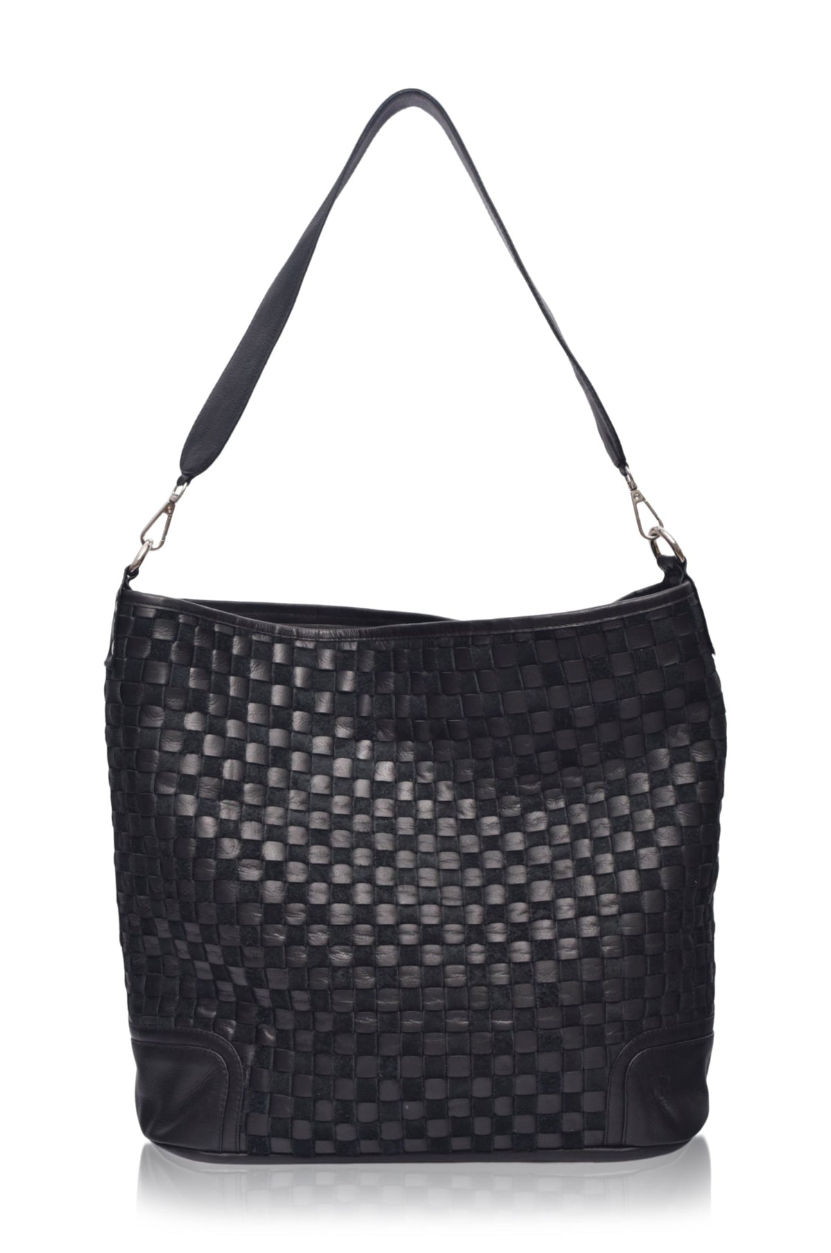 Soho Lane Woven Leather Shoulder Bag-5