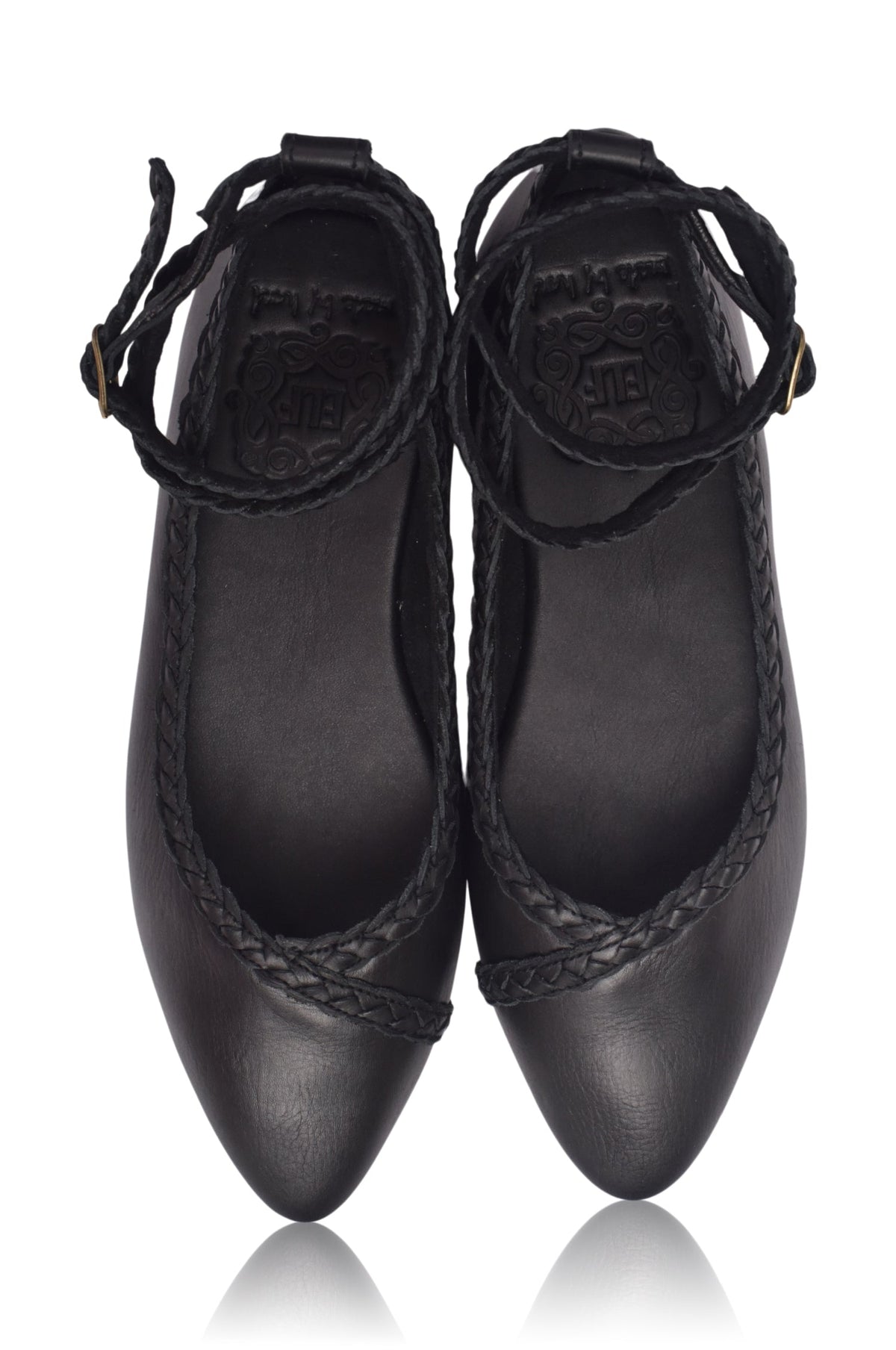 Soiree Braided Pointed Toe Flats-2