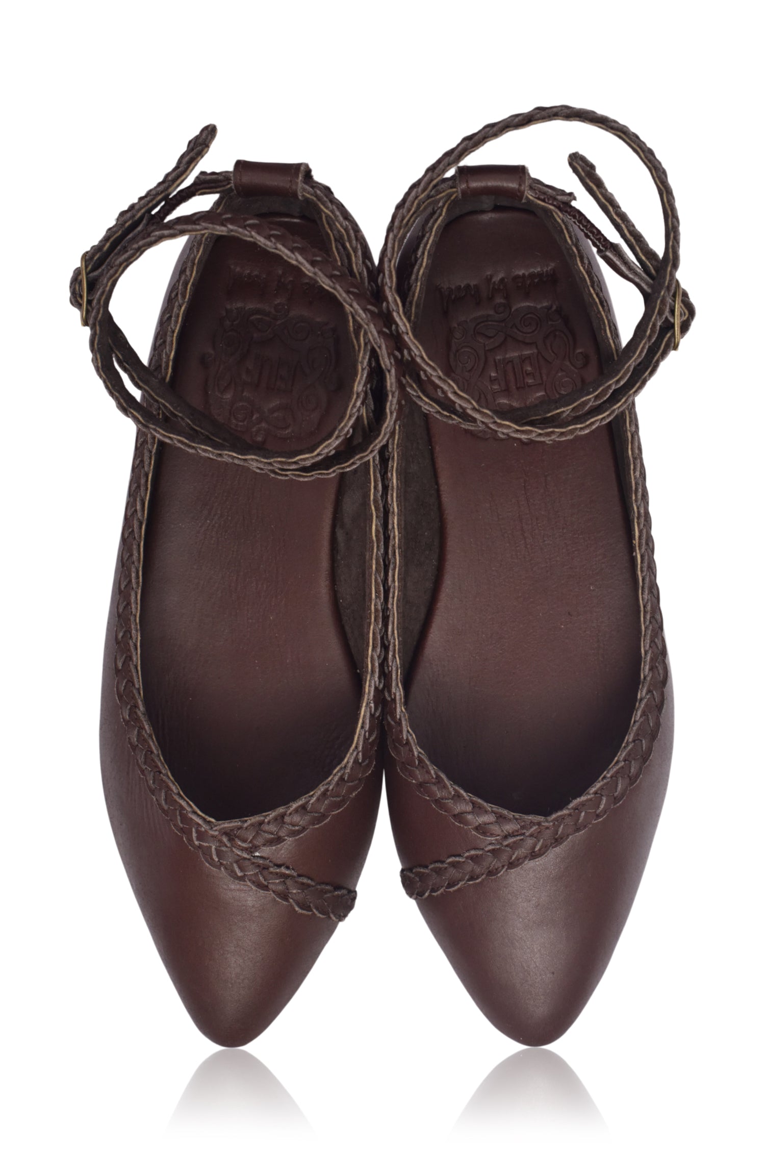 Soiree Braided Pointed Toe Flats-4