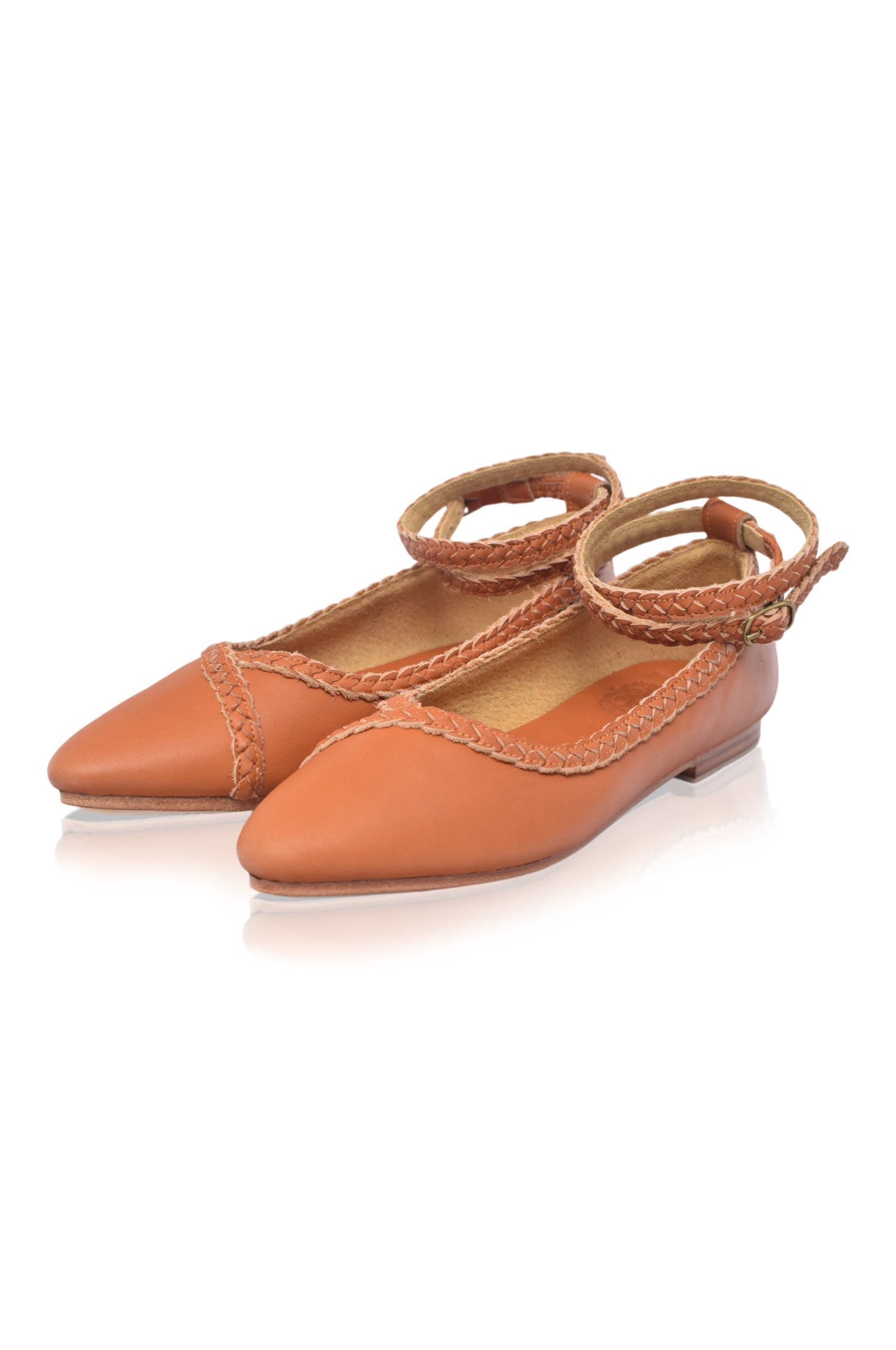 Soiree Braided Pointed Toe Flats-4