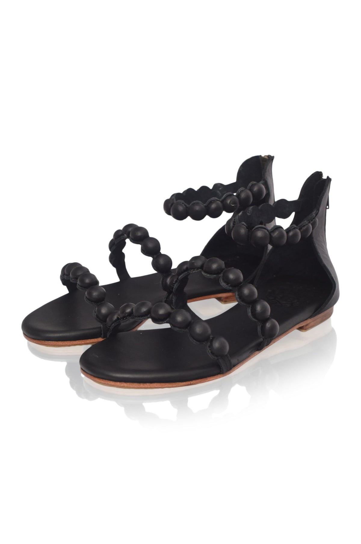 Sole Mio Leather Sandals-2