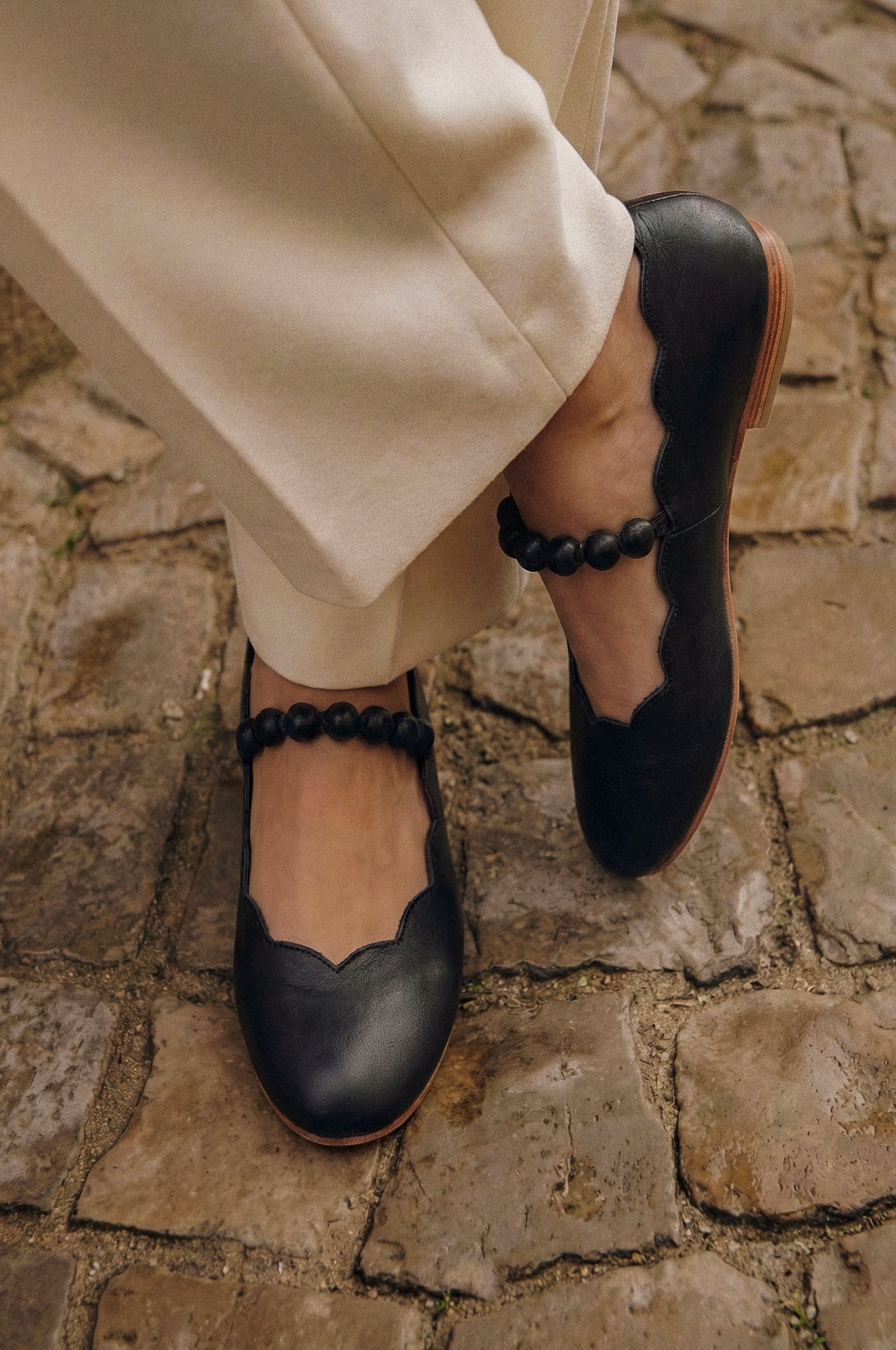 Solea Scalloped Mary Jane Flats-0
