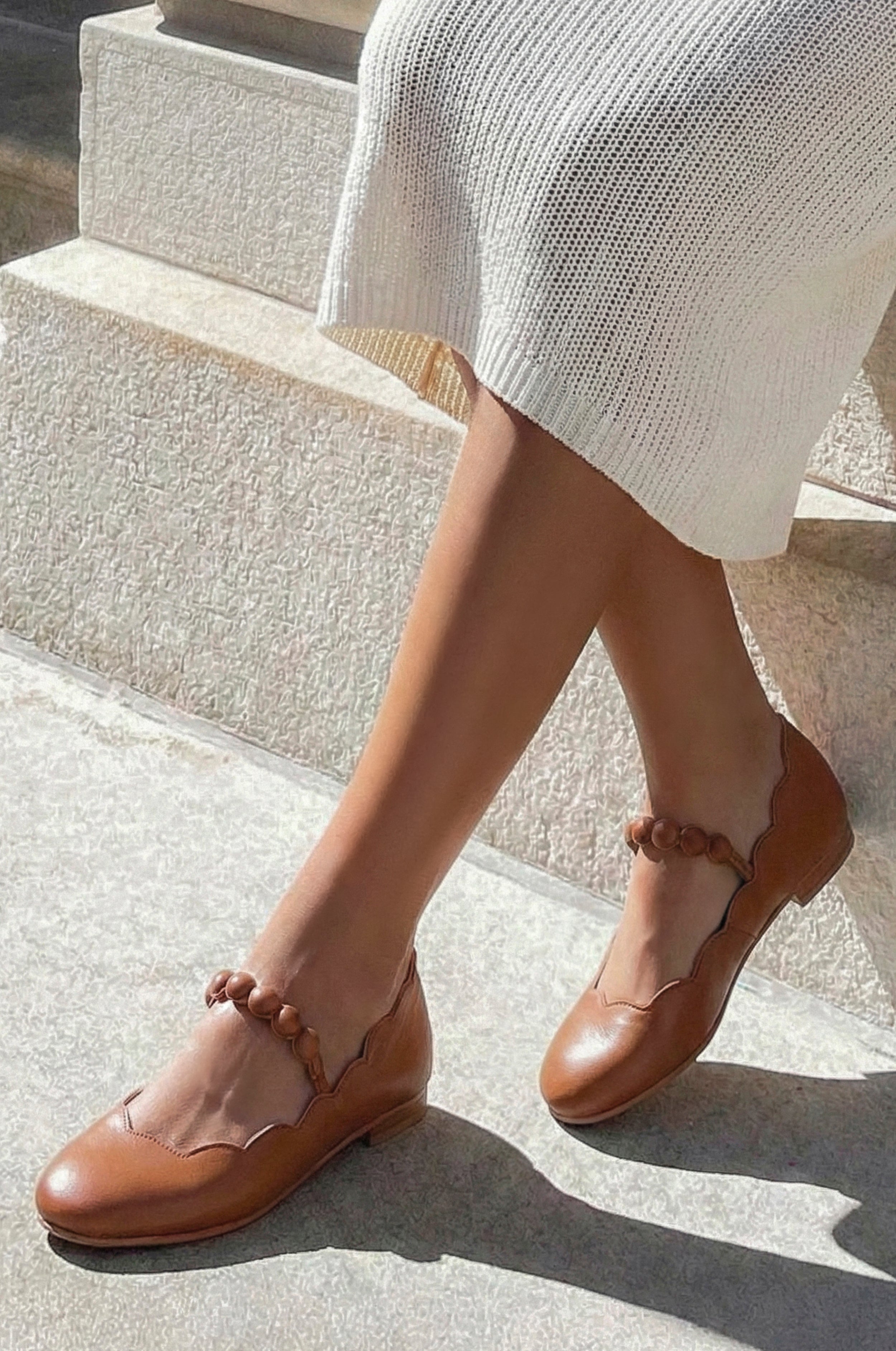 Solea Scalloped Mary Jane Flats-0