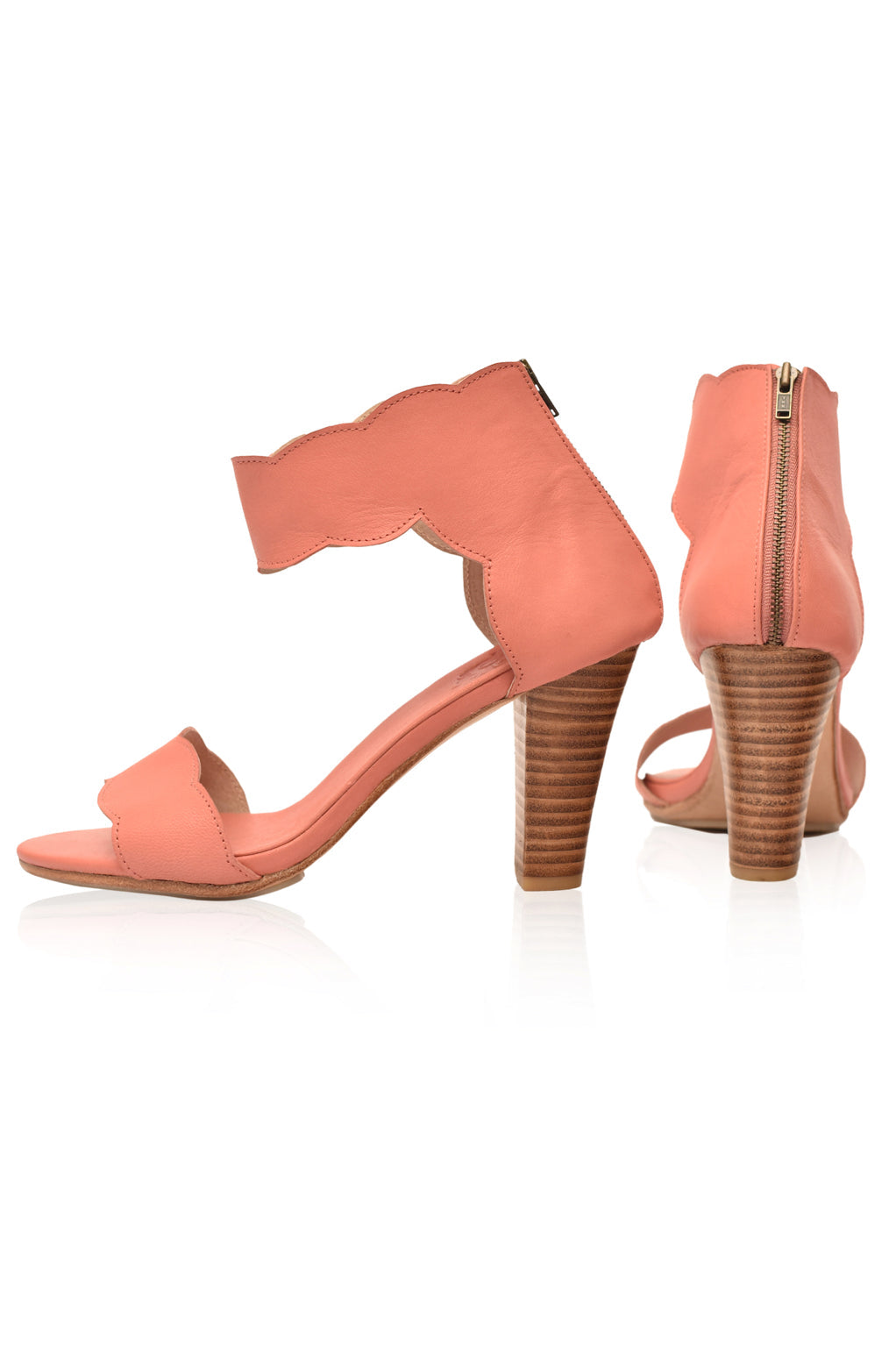 Spanish Mystery Leather Heels (Sz. 9)-4