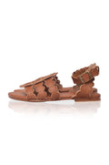 Spell Scalloped Leather Sandals-1