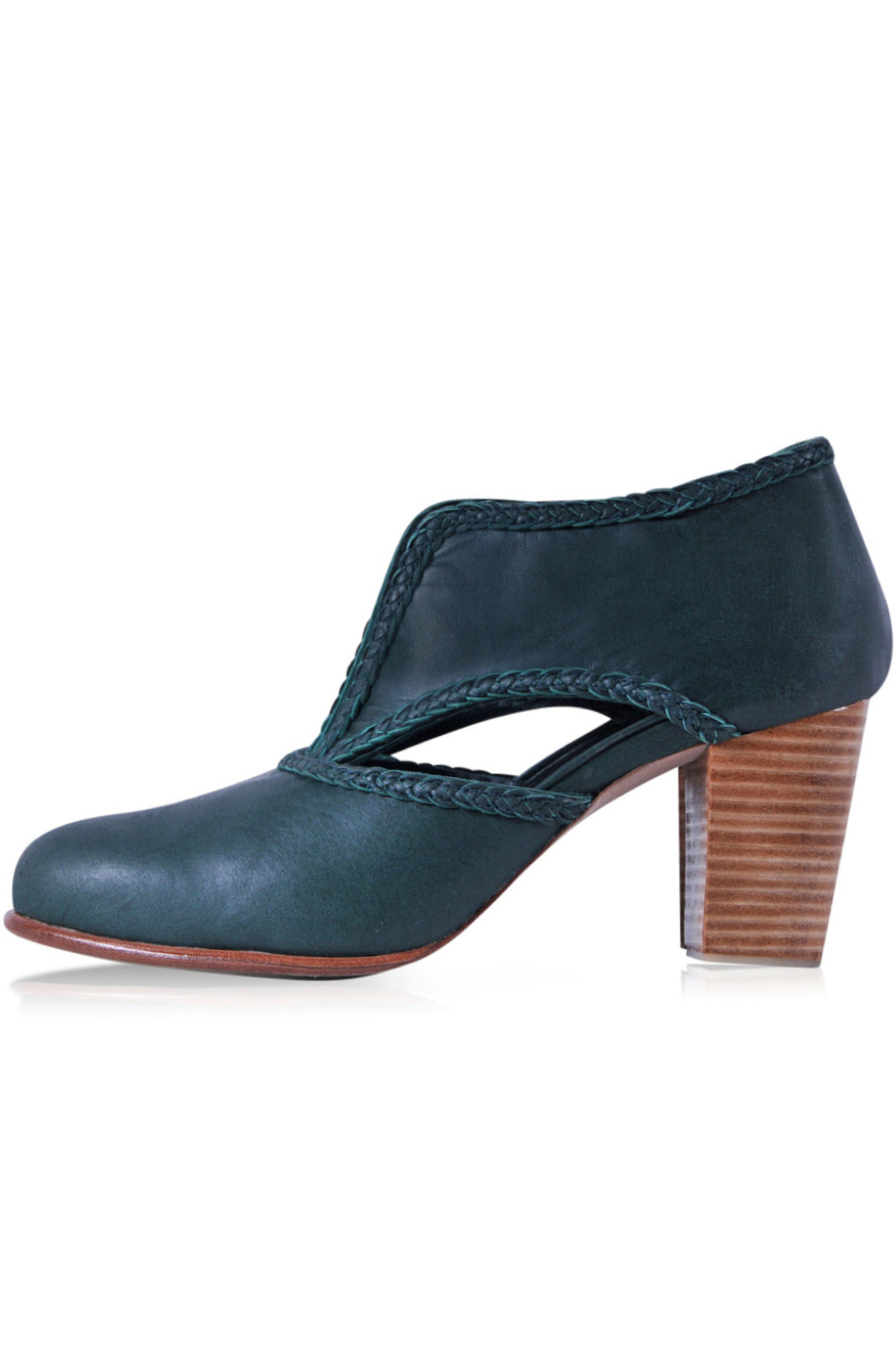 Spirit Walker Leather Heel Booties-1