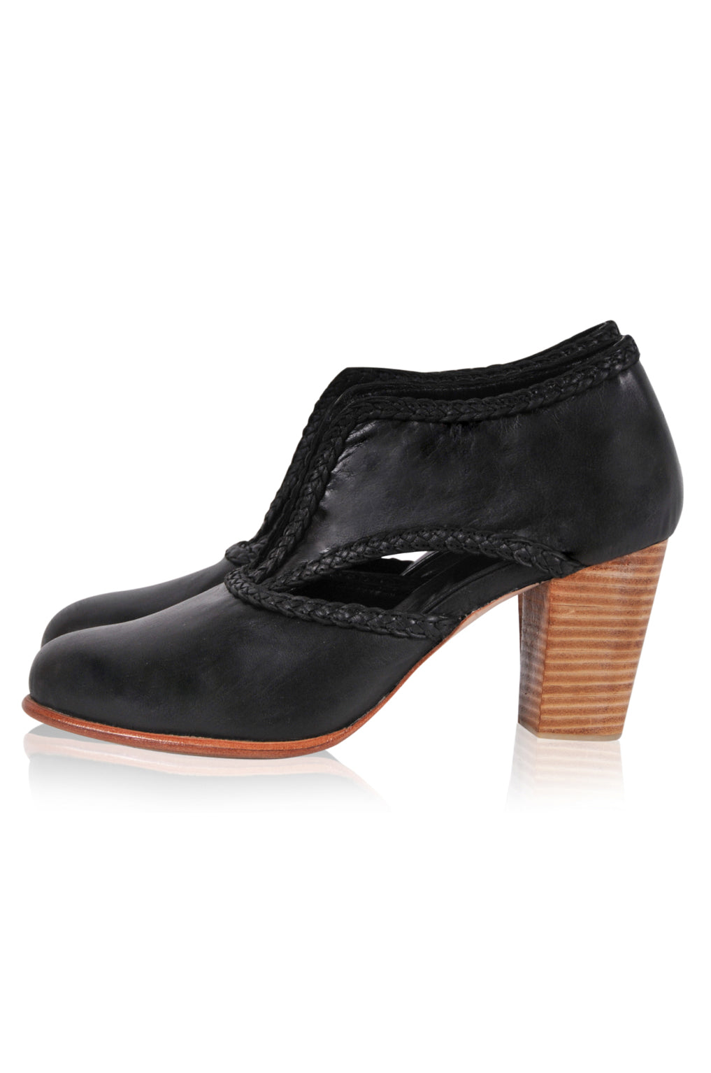 Spirit Walker Leather Heel Booties-2