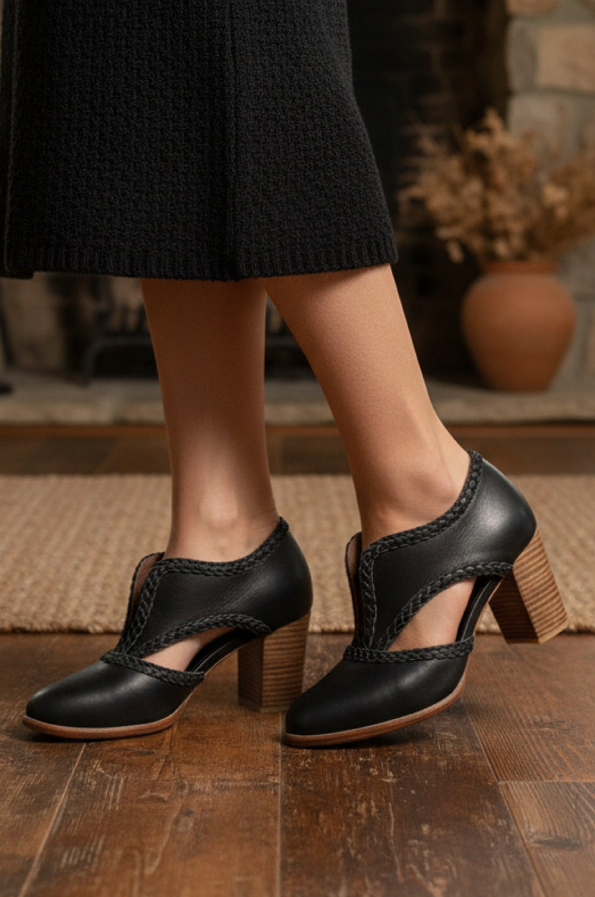 Spirit Walker Leather Heel Booties-0