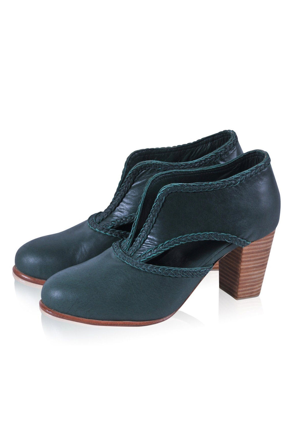 Spirit Walker Leather Heel Booties-3