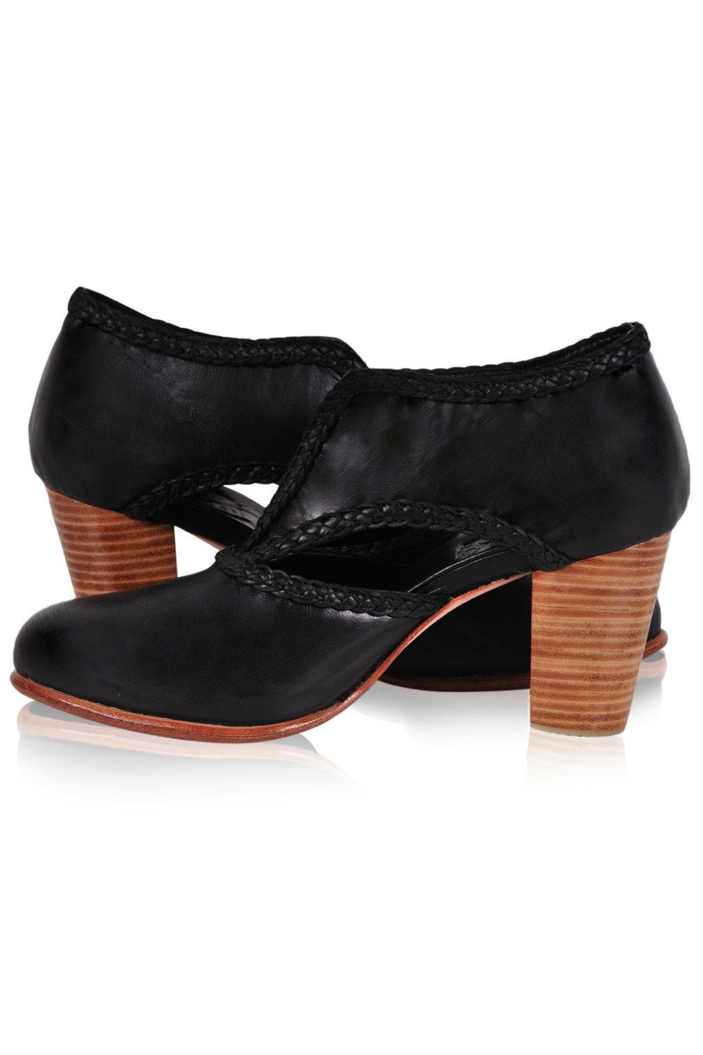 Spirit Walker Leather Heel Booties-3