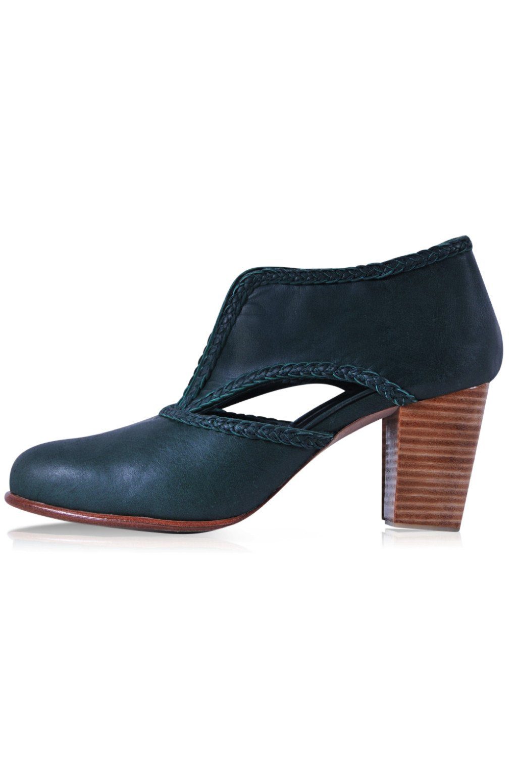 Spirit Walker Leather Heel Booties-5