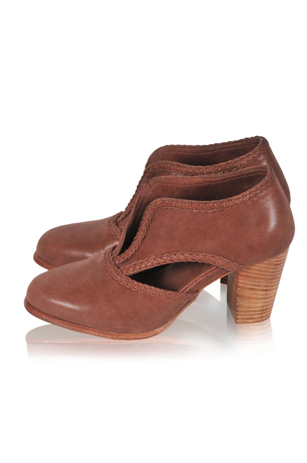 Spirit Walker Leather Heel Booties (Sz. 5, 5.5, 7.5 & 8)-3