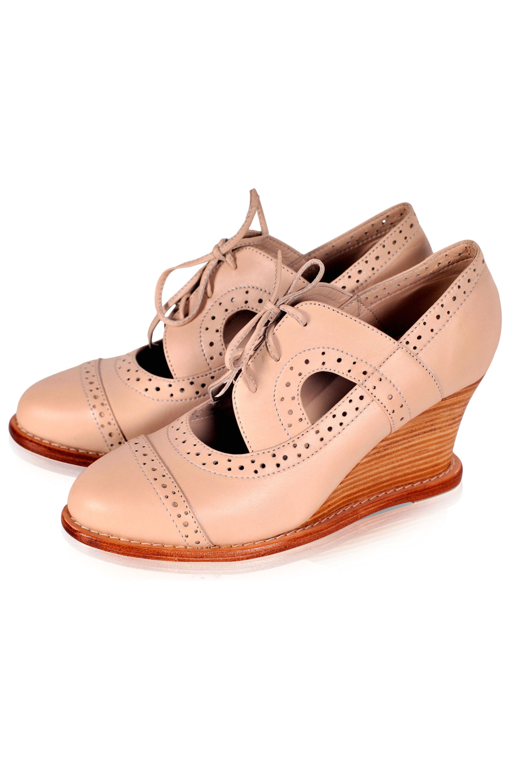 Stockholm Oxford Wedges (Sz. 8.5)-1
